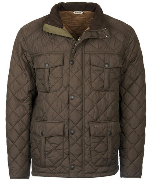 Mens Barbour Shorelark Quilted Jacket - Dark Navy