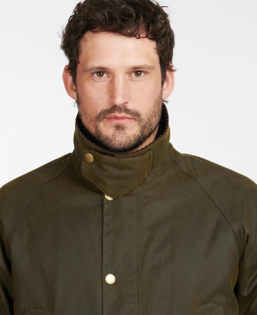 Barbour Mens Stratford Wax Cotton Jacket - Olive MWX1846OL51 | Red Rae ...