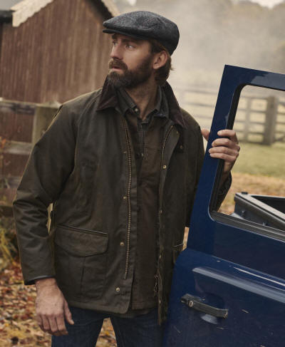 doolhof Perth Blackborough Guinness Barbour Jackets and Clothing Online | Red Rae Town & Country