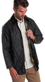 Barbour Mens Wax Beaufort Jacket   Sage   Red Rae Town & Country