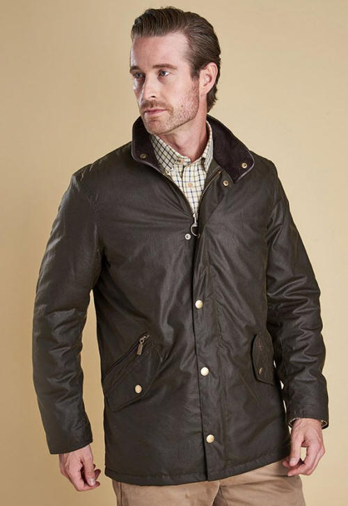 Barbour Prestbury Wax Olive Jacket MWX0726OL71 | Red Rae Town & Country ...