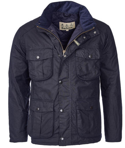 barbour waxed down jacket