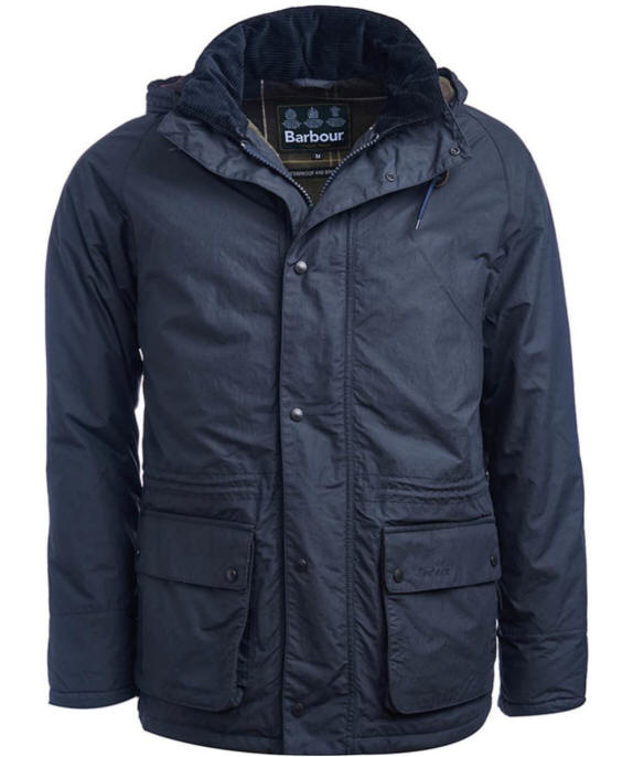 barbour jacket navy mens