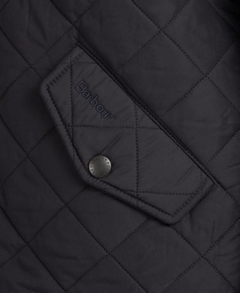 Barbour Powell Quilted Jacket Black - MQU0281BK11