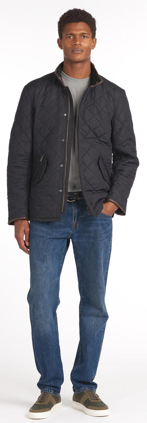 Barbour Powell Quilted Jacket Black - MQU0281BK11