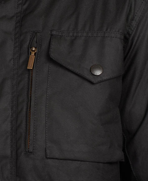 00s~ Barbour MEMORY SAPPER Windbreaker Men's L size polyester black type Vintage Second Hand