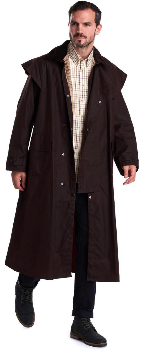 Barbour Stockman Long Wax Coat Jacket - Brown MWX0006BR71 | Red Rae ...