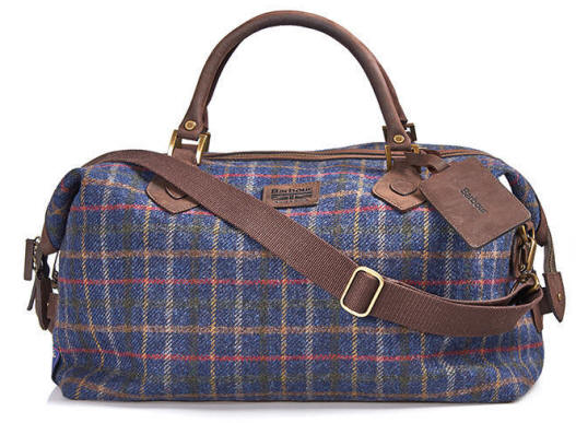 Barbour Tweed Travel Explorer Bag Navy 