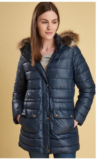 women's barbour fur hood