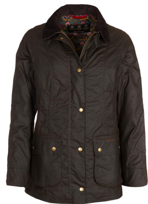 barbour abbey waxed cotton jacket