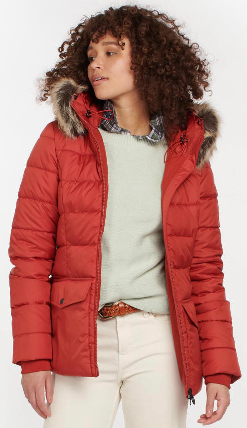 Flame Quilted Puffer