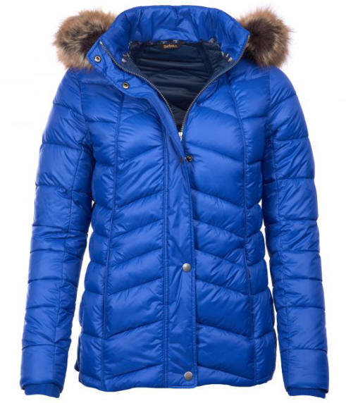 blue barbour coat