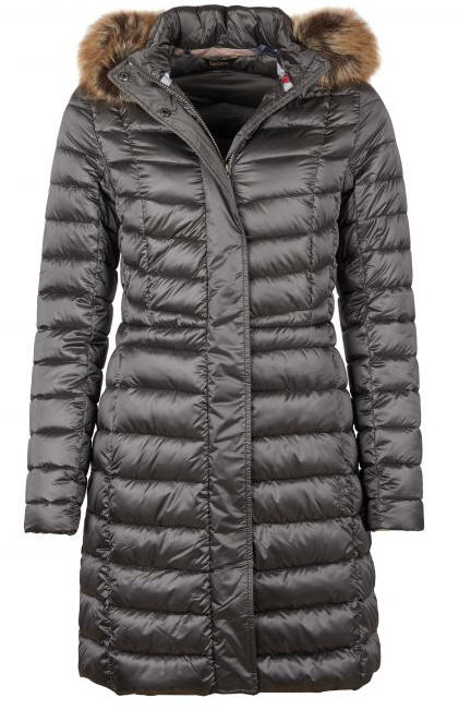 grey barbour coat