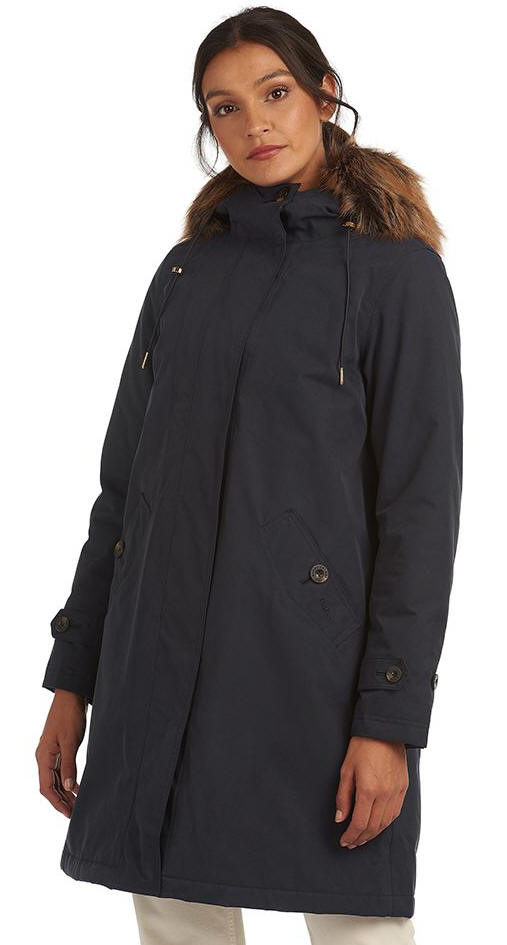 Barbour Womens Braan Waterproof Jacket Navy - LWB0638NY91 | Red Rae ...