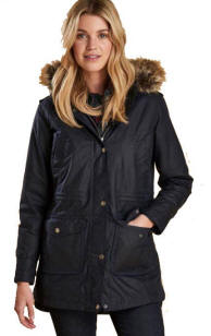 barbour dartford wax navy