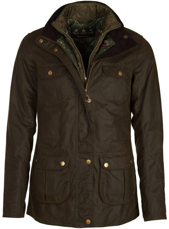 orange barbour jacket ladies