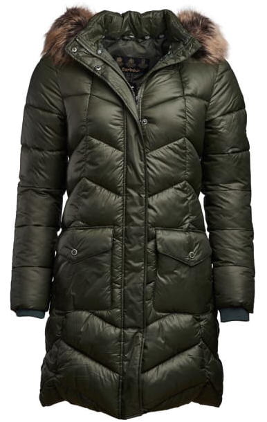 ladies green barbour quilted jacket