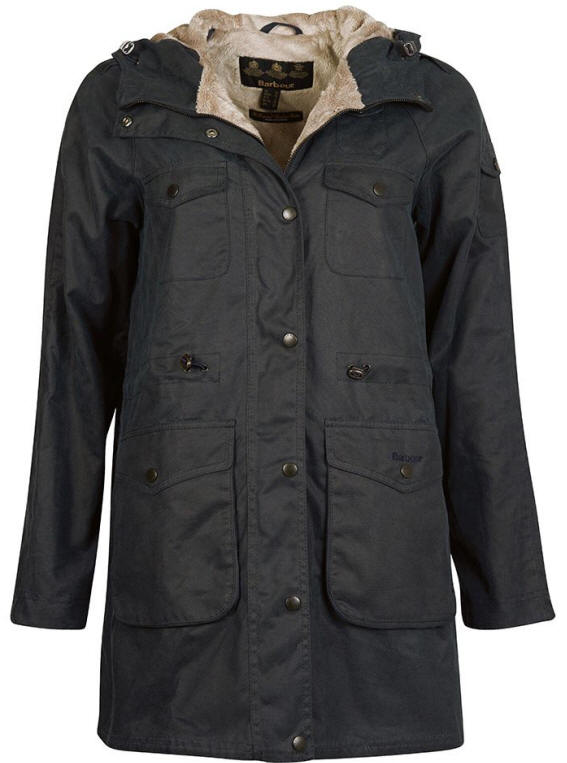 Barbour Womens Corrie Wax Cotton Jacket Navy - LWX1087NY51 | Red Rae