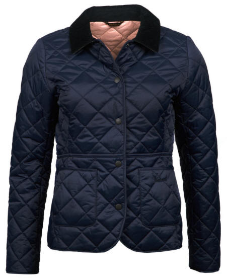 Barbour Womens Deveron Quilted Jacket Navy - LQU1012NY71 | Red Rae Town ...