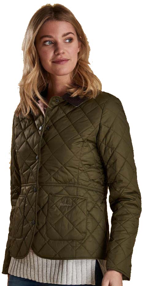 barbour deveron quilted jacket womens