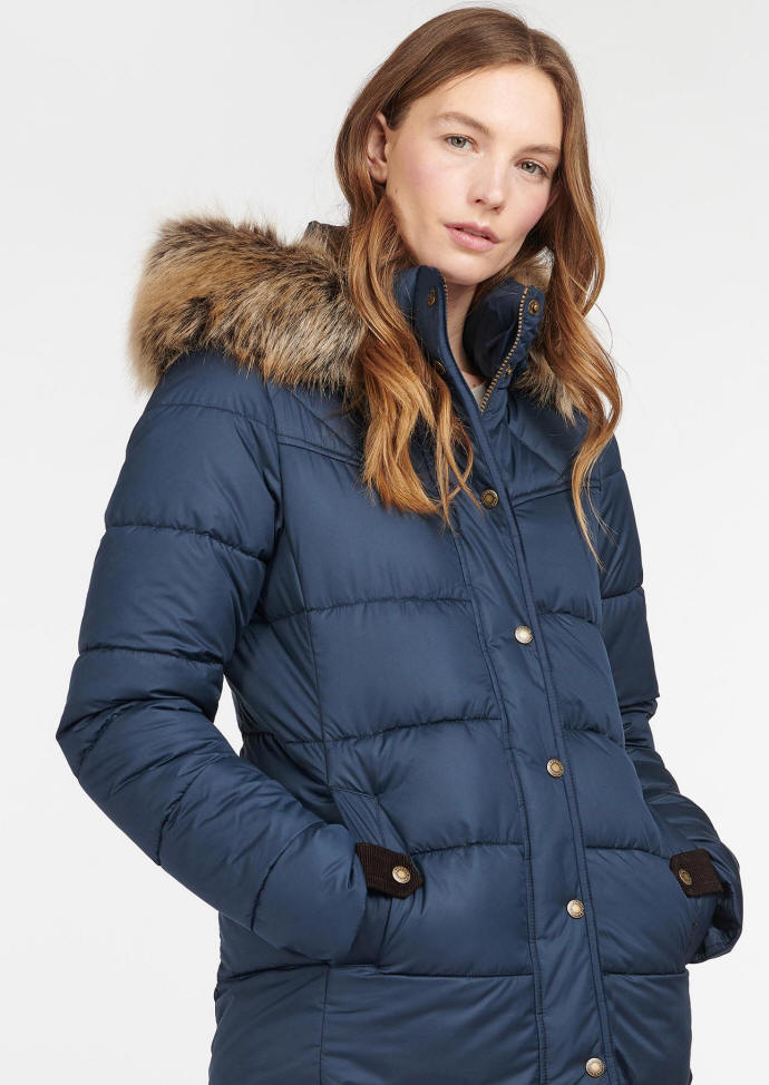 Barbour Womens Hawkshead Quilt Jacket - Navy LQU1355NY51 | Red Rae Town ...