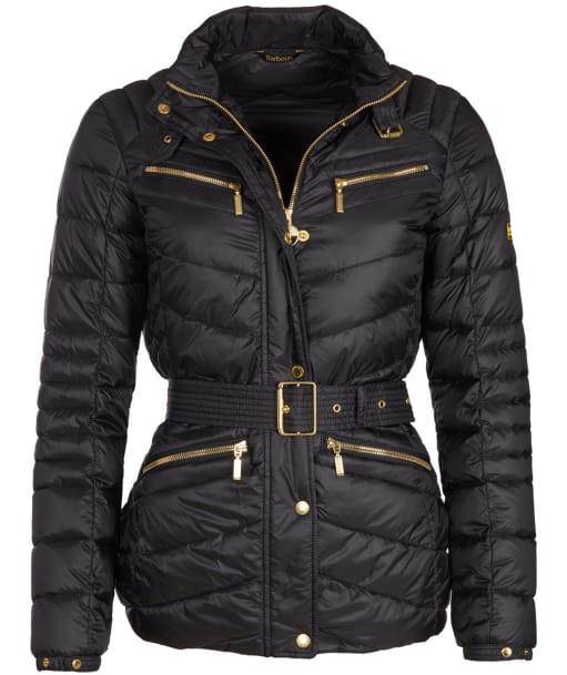 barbour international black trail jacket