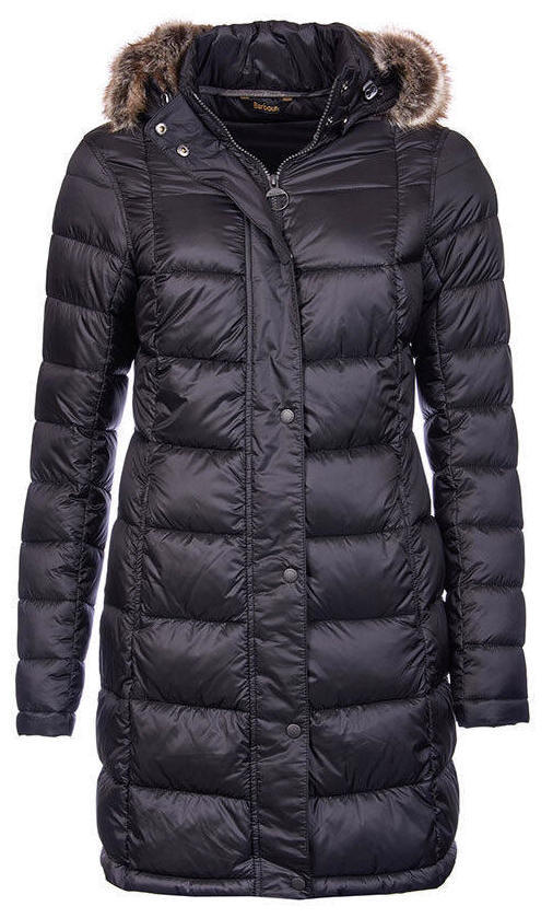 womens black barbour quilted jacket