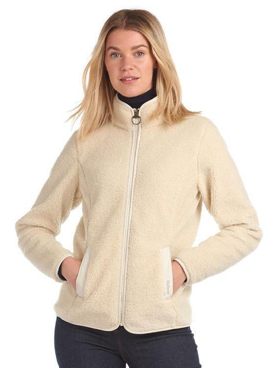 Barbour Womens Millhouse Fleece Jacket Cream - LFL0051CR31