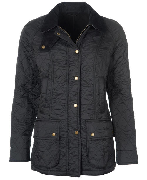 Barbour Womens Polarquilt Beadnell Quilt Jacket Black LQU0471BK91 | Red ...