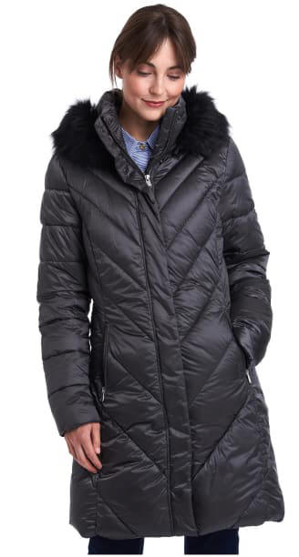 barbour grey coat