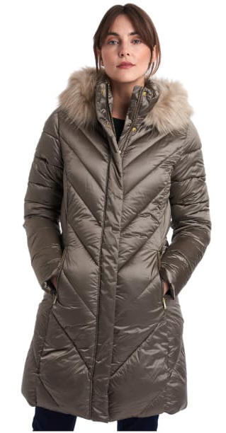 barbour berneray quilted jacket mink