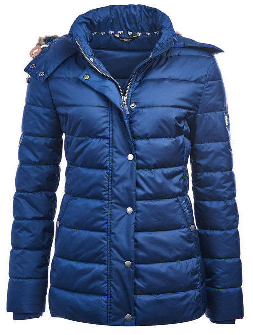 barbour shipper quilted jacket navy