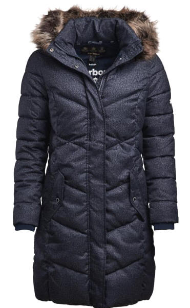 Barbour Womens Sternway Quilted Coat Navy LQU1071NY72 Red Rae Town Country
