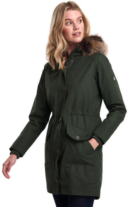 green wax jacket womens