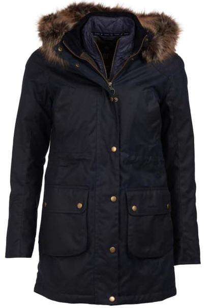 Barbour Womens Thrunton Wax Cotton Jacket Navy - LWX0962NY51 | Red Rae ...
