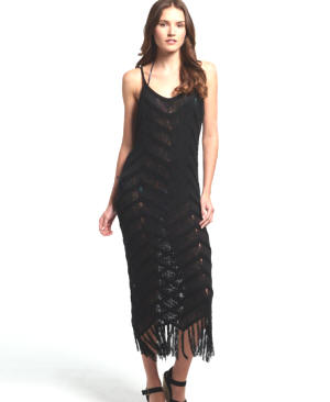 Superdry Zea Tassel Crochet Dress