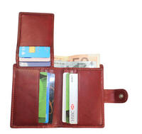 Tony Perotti Italian leather credit card notecase trifold wallet  - TP-1060G/RED - Red