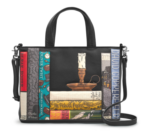 Yoshi Portafoglio Donna In Vera Pelle Blu Navy Con Blocco RFID - Ispirato A Jane Austen, 10 Scomparti, Dimensioni 14x8,5x3 Cm