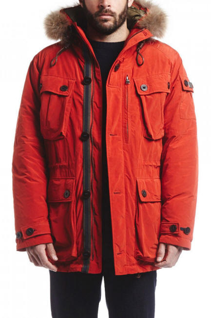 Aigle Mens Langdale Parka Jacket - Red - Red Rae Town & Country