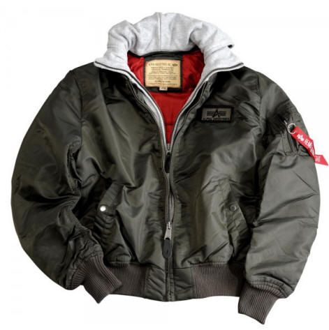 Alpha Industries MA! D Tec Flight Jacket Rep Grey - Dark Green - Red ...