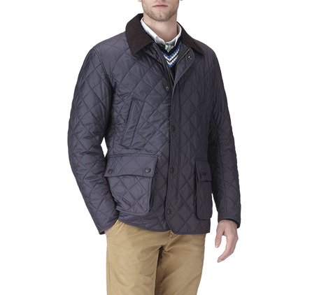 barbour bardon quilted jacket navy