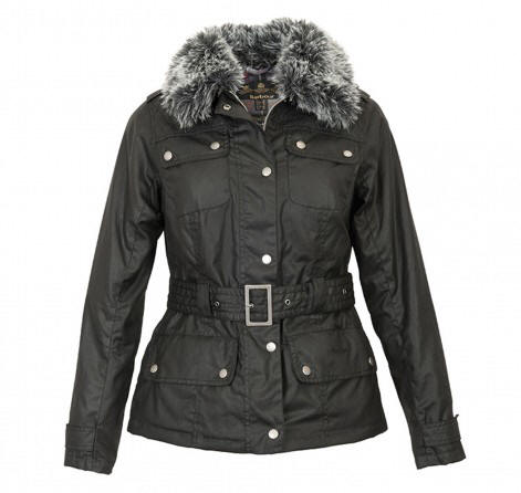 barbour jacket fur collar