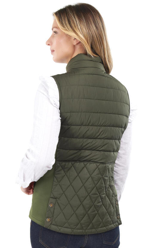 Barbour Esme Gilet Olive LGI0076GN11 | Red Rae Town & Country