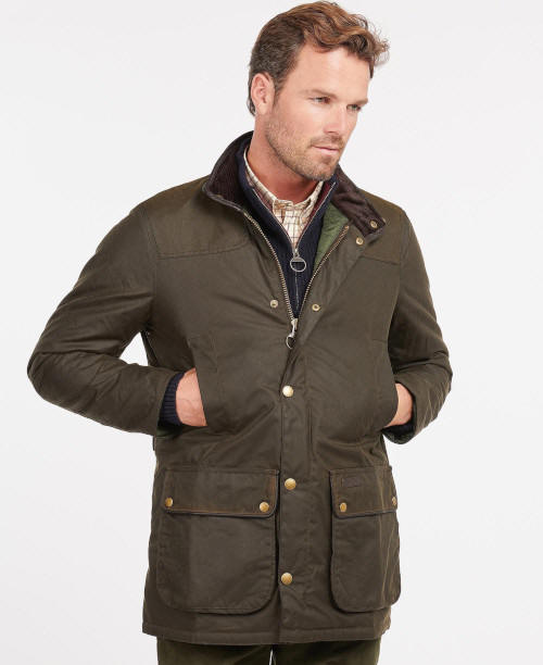 Barbour Hartlington Wax Jacket Olive MWX1684OL71 | Red Rae Town & Country