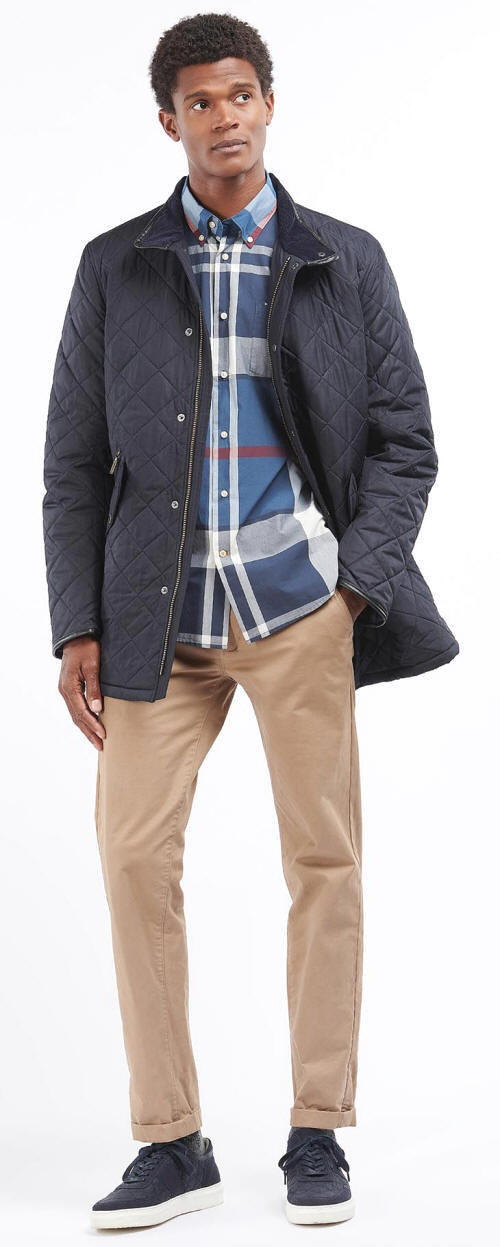 Barbour Long Powell Quilted Jacket