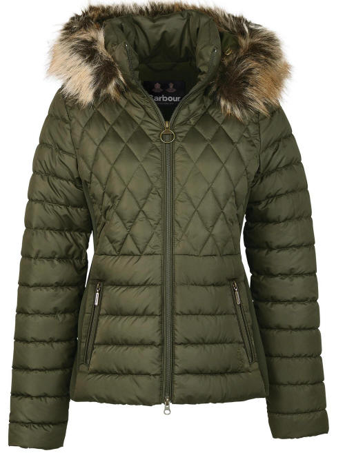 Barbour Mallow Quilt Jacket Olive LQU1485GN91 Free UK Delivery | Red ...