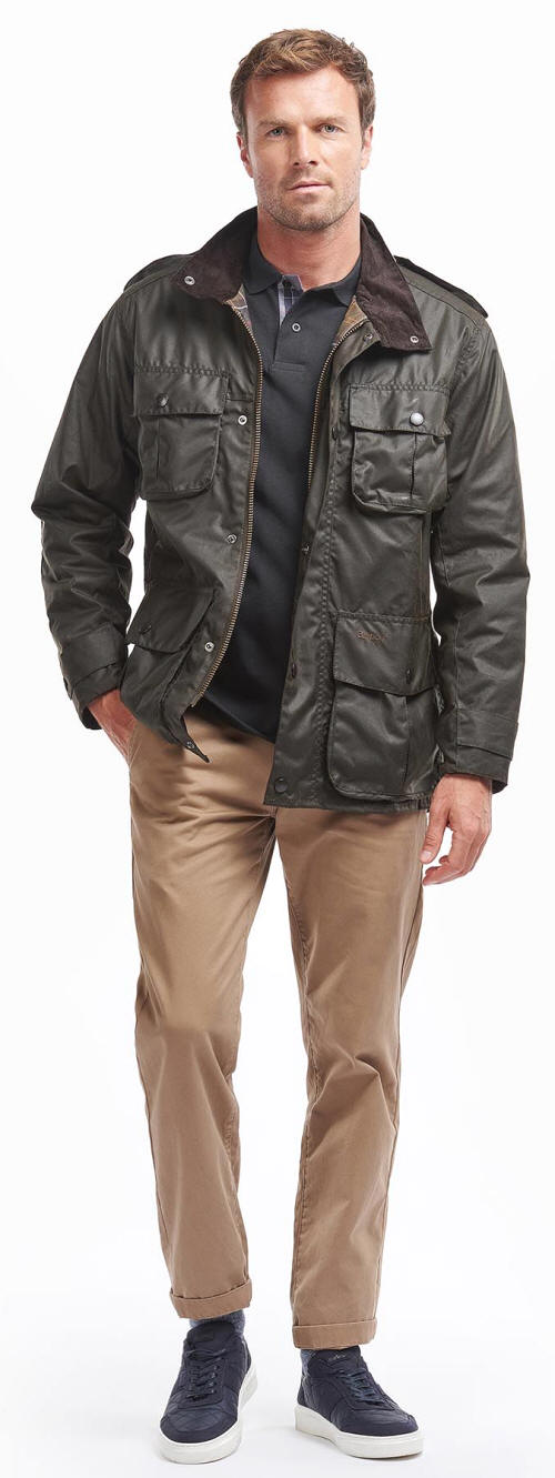 Barbour Trooper Wax Olive Jacket | Red Rae Town & Country Barbour ...