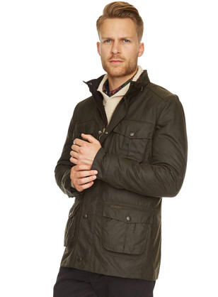 barbour corbridge wax jacket olive