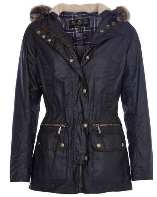 navy wax jacket ladies