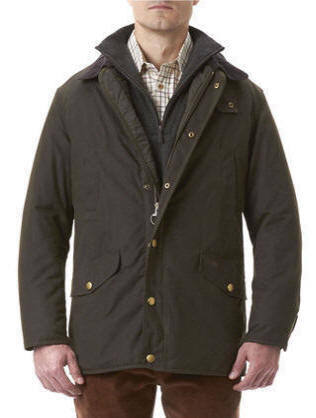 Barbour Mens Waxed Martindale Jacket - Olive | Red Rae Town & Country ...